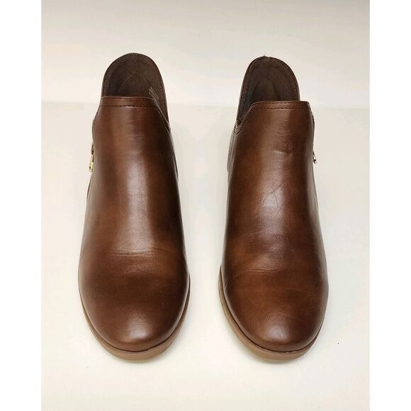 Royu Sophia Faux Leather Ankle Brown Boots Size 9.5M Memory Foam - Picture 2 of 8